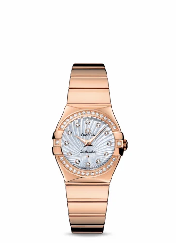 Omega Constellation Quartz 27 Polished Red Gold / Diamond / MOP Supernova 123.55.27.60.55.005 (12355276055005)